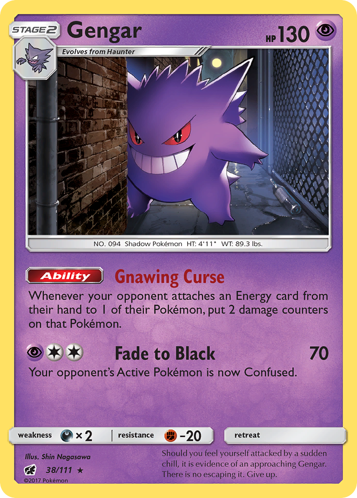 Gengar (38/111) [Sun & Moon: Crimson Invasion] | Exor Games Summserside