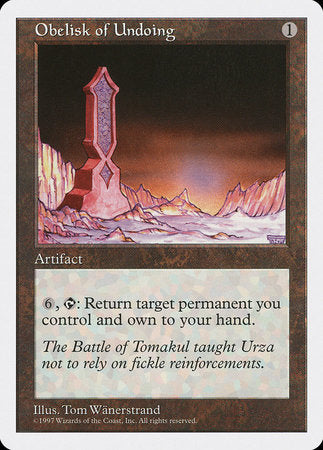 Obelisk of Undoing [Fifth Edition] | Exor Games Summserside