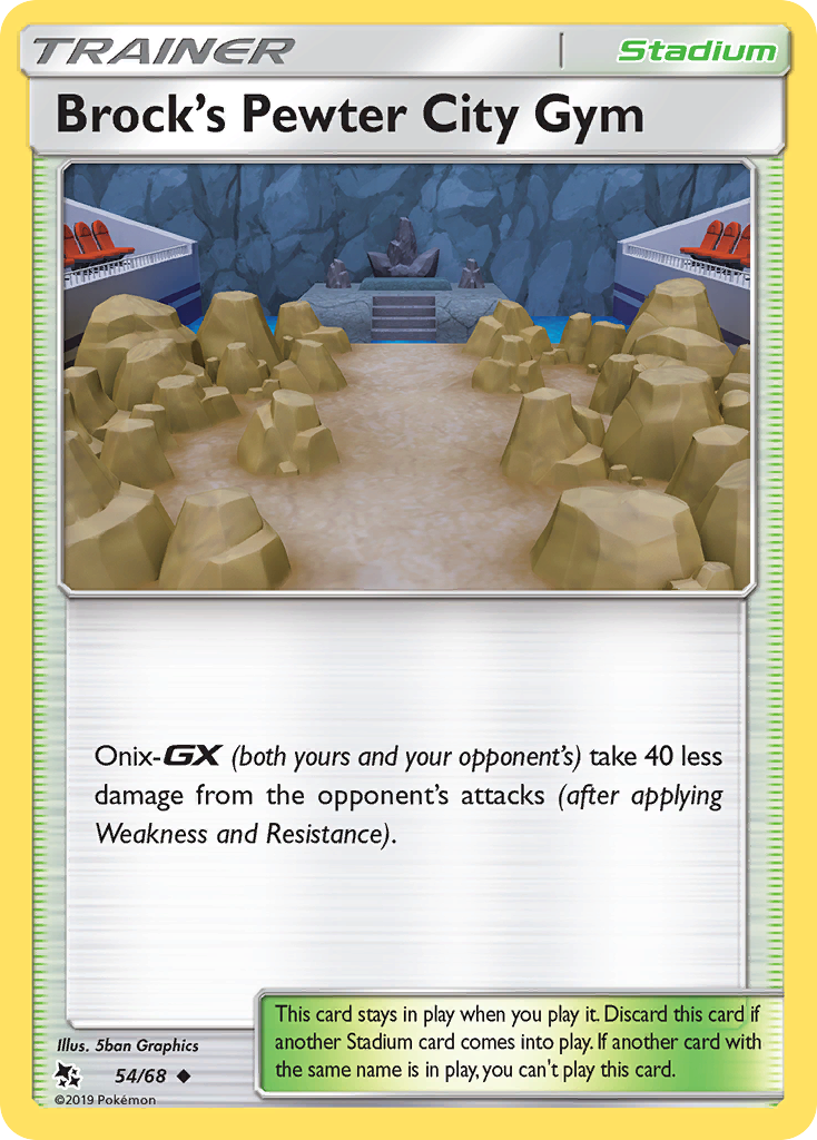 Brock's Pewter City Gym (54/68) [Sun & Moon: Hidden Fates] | Exor Games Summserside