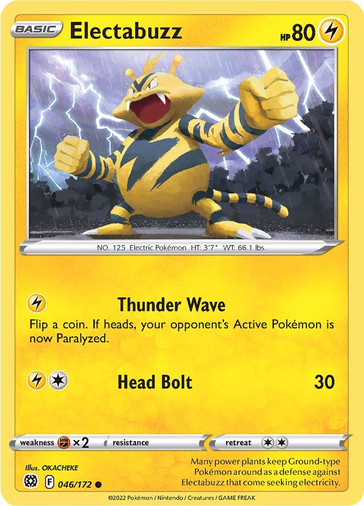 Electabuzz (046/172) [Sword & Shield: Brilliant Stars] | Exor Games Summserside