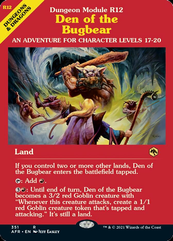 Den of the Bugbear (Dungeon Module) [Dungeons & Dragons: Adventures in the Forgotten Realms] | Exor Games Summserside