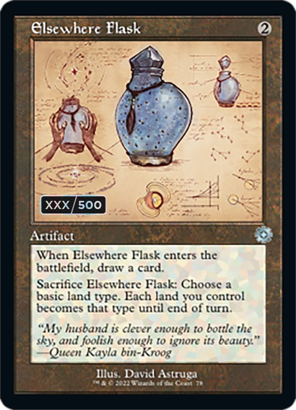Elsewhere Flask (Retro Schematic) (Serial Numbered) [The Brothers' War Retro Artifacts] | Exor Games Summserside