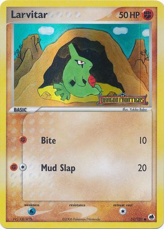 Larvitar (51/101) (Stamped) [EX: Dragon Frontiers] | Exor Games Summserside