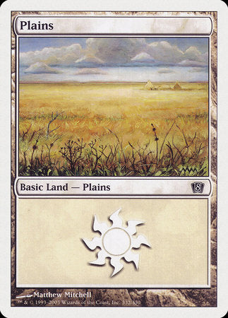 Plains (332) [Eighth Edition] | Exor Games Summserside