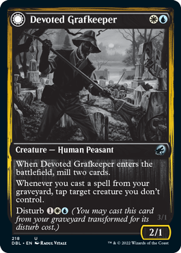 Devoted Grafkeeper // Departed Soulkeeper [Innistrad: Double Feature] | Exor Games Summserside