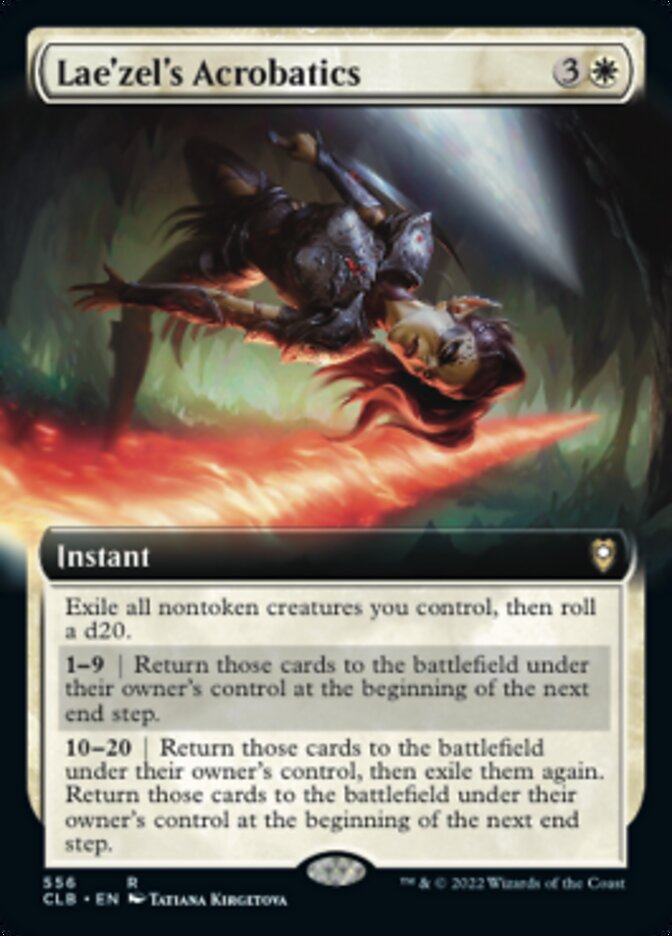 Lae'zel's Acrobatics (Extended Art) [Commander Legends: Battle for Baldur's Gate] | Exor Games Summserside