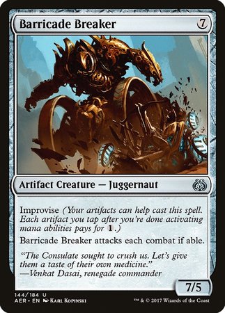 Barricade Breaker [Aether Revolt] | Exor Games Summserside