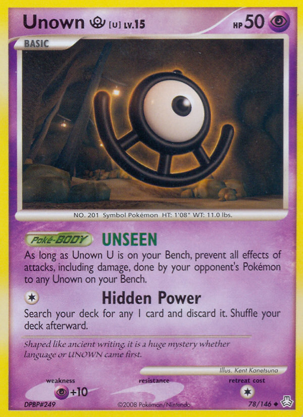 Unown U (78/146) [Diamond & Pearl: Legends Awakened] | Exor Games Summserside