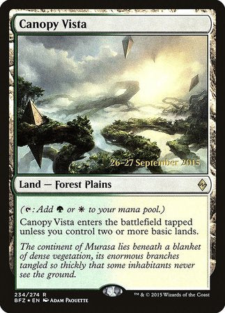 Canopy Vista [Battle for Zendikar Promos] | Exor Games Summserside