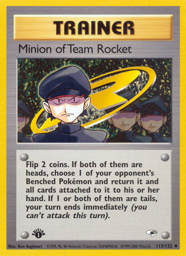 Minion of Team Rocket (113/132) [Gym Heroes 1st Edition] | Exor Games Summserside