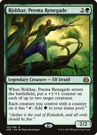 Rishkar, Peema Renegade [Aether Revolt] | Exor Games Summserside