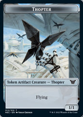 Thopter // Spirit (002) Double-sided Token [Kamigawa: Neon Dynasty Commander Tokens] | Exor Games Summserside