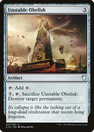 Unstable Obelisk [Commander 2018] | Exor Games Summserside