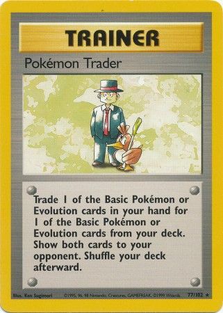 Pokemon Trader (77/102) [Base Set Unlimited] | Exor Games Summserside