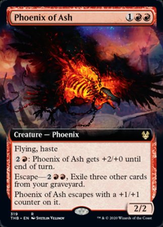 Phoenix of Ash (Extended Art) [Theros Beyond Death] | Exor Games Summserside