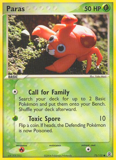 Paras (72/112) [EX: FireRed & LeafGreen] | Exor Games Summserside