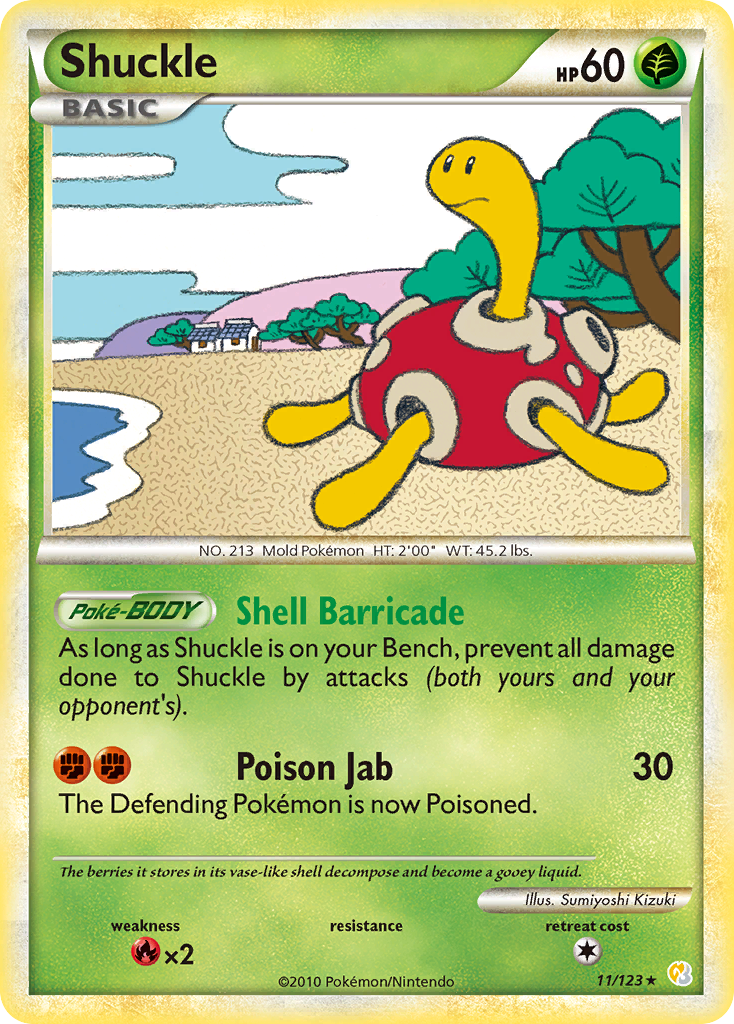 Shuckle (11/123) [HeartGold & SoulSilver: Base Set] | Exor Games Summserside