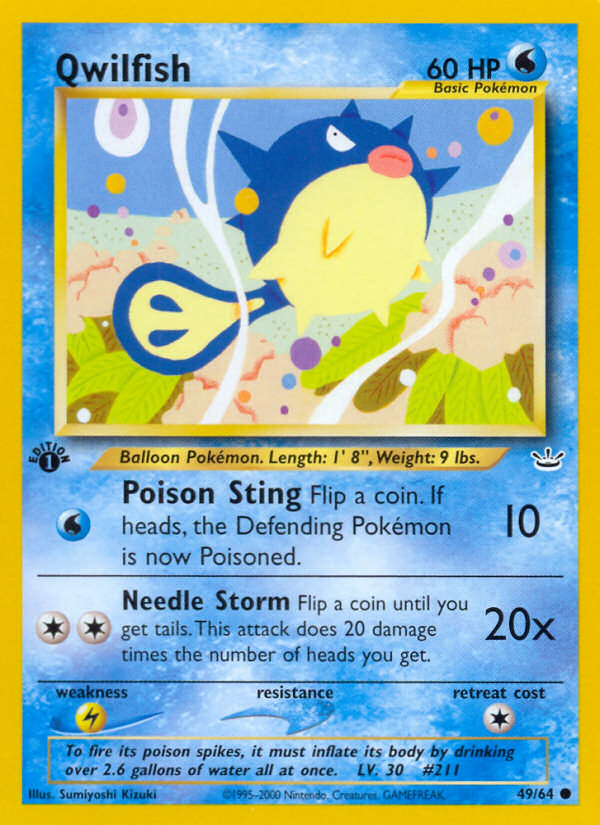 Qwilfish (49/64) [Neo Revelation 1st Edition] | Exor Games Summserside