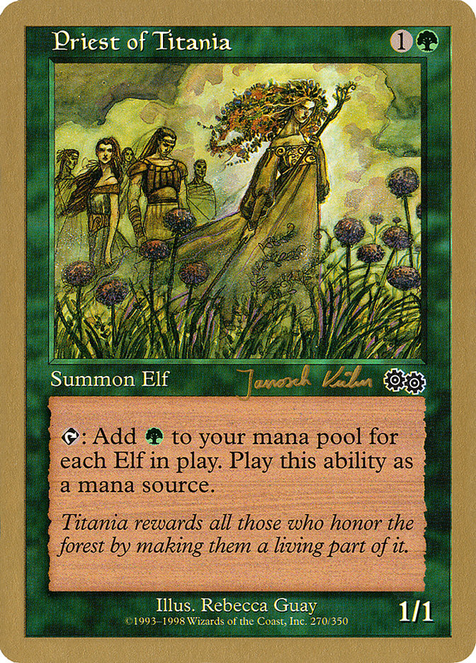 Priest of Titania (Janosch Kuhn) [World Championship Decks 2000] | Exor Games Summserside