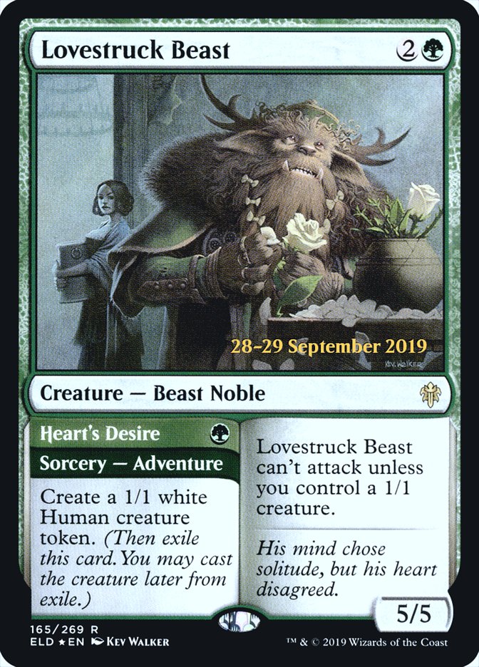 Lovestruck Beast // Heart's Desire  [Throne of Eldraine Prerelease Promos] | Exor Games Summserside