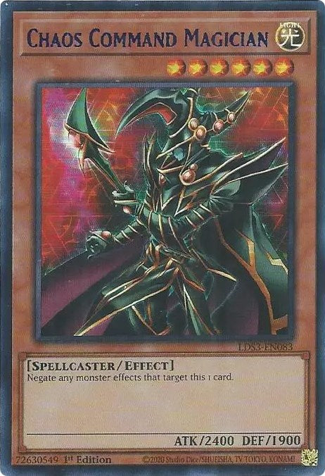 Chaos Command Magician (Blue) [LDS3-EN083] Ultra Rare | Exor Games Summserside