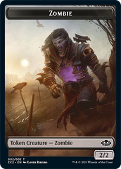 Snake // Zombie Double-sided Token [Commander Collection: Black Tokens] | Exor Games Summserside