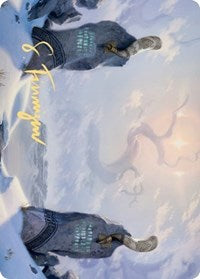 Snow-Covered Plains (276) Art Card (Gold-Stamped Signature) [Kaldheim: Art Series] | Exor Games Summserside