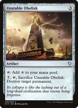 Unstable Obelisk [Commander 2017] | Exor Games Summserside