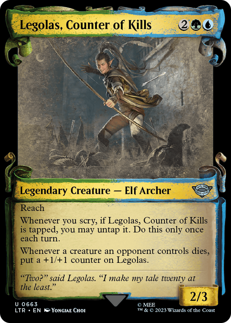 Legolas, Counter of Kills [The Lord of the Rings: Tales of Middle-Earth Showcase Scrolls] | Exor Games Summserside