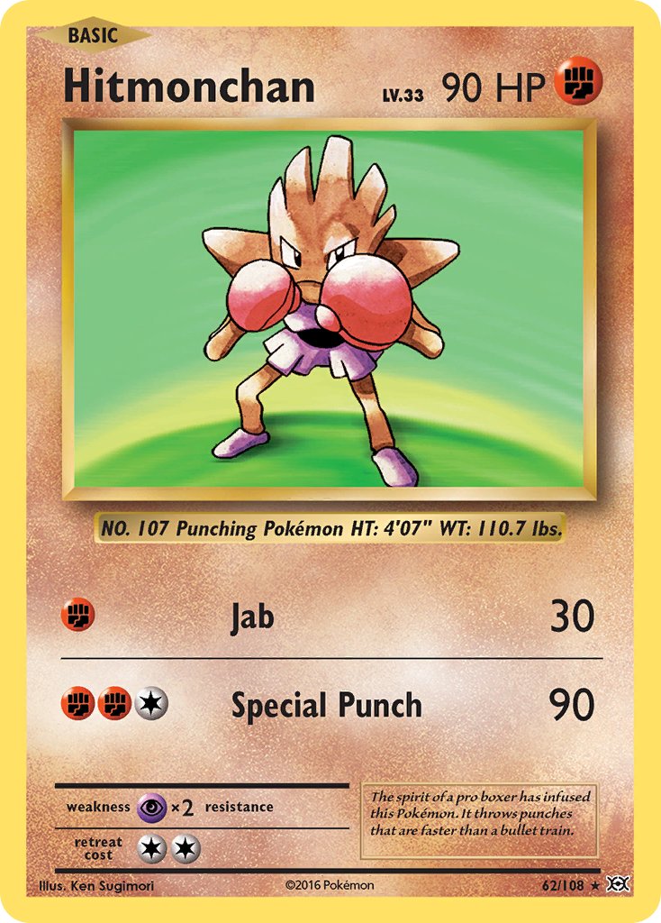 Hitmonchan (62/108) (Theme Deck Exclusive) [XY: Evolutions] | Exor Games Summserside
