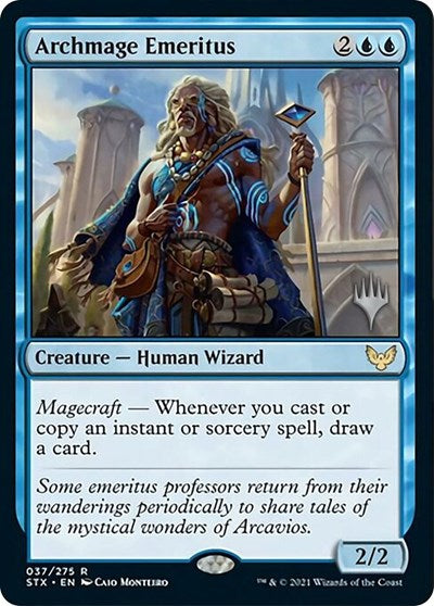 Archmage Emeritus (Promo Pack) [Strixhaven: School of Mages Promos] | Exor Games Summserside