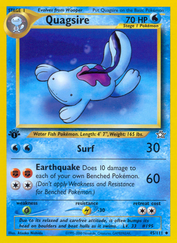 Quagsire (45/111) [Neo Genesis 1st Edition] | Exor Games Summserside