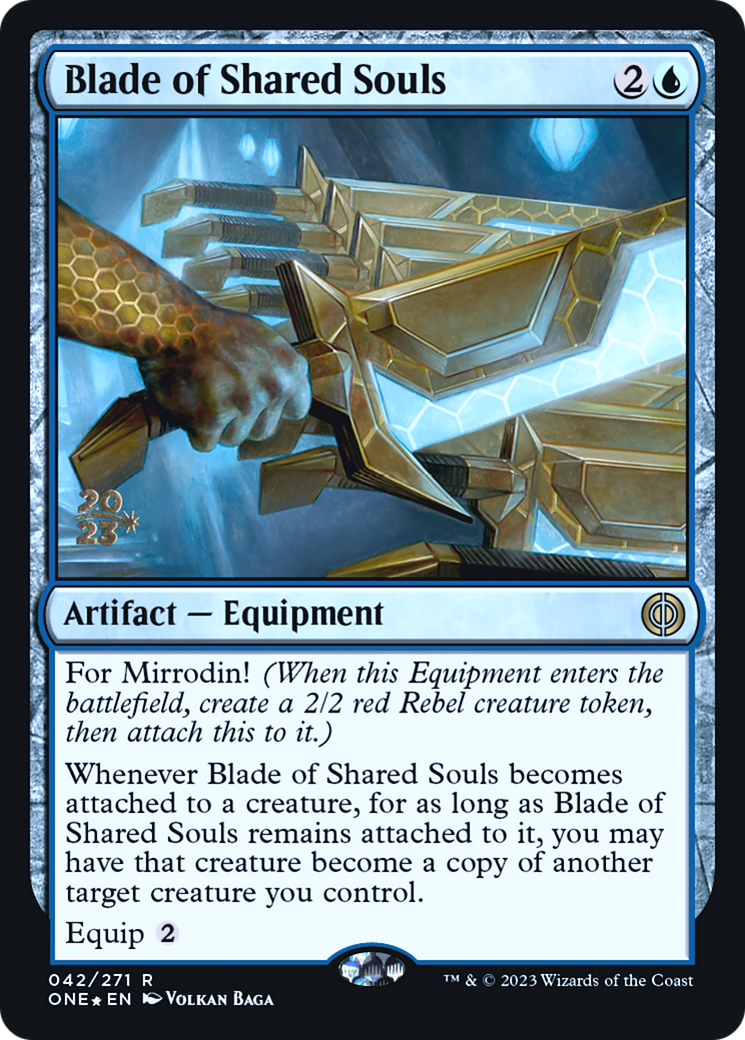 Blade of Shared Souls [Phyrexia: All Will Be One Prerelease Promos] | Exor Games Summserside