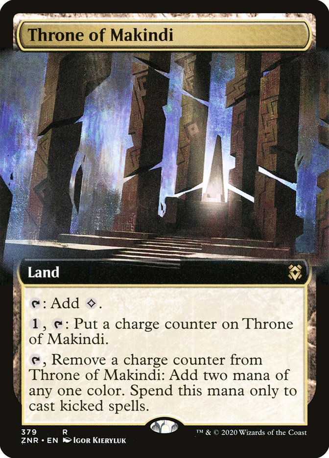 Throne of Makindi (Extended Art) [Zendikar Rising] | Exor Games Summserside