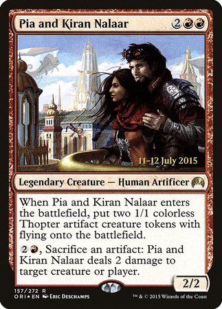 Pia and Kiran Nalaar [Magic Origins Promos] | Exor Games Summserside