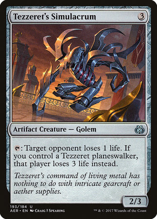 Tezzeret's Simulacrum [Aether Revolt] | Exor Games Summserside