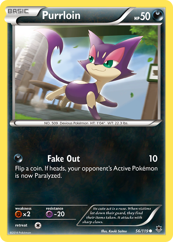 Purrloin (56/119) [XY: Phantom Forces] | Exor Games Summserside