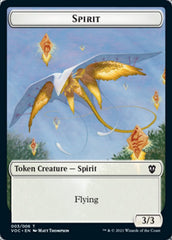 Spirit (003) // Thopter Double-sided Token [Innistrad: Crimson Vow Commander Tokens] | Exor Games Summserside