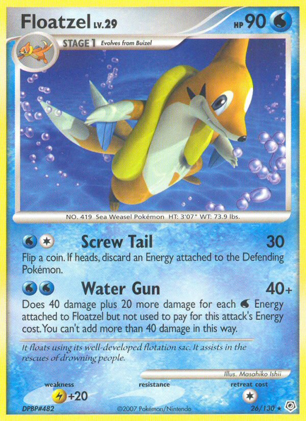 Floatzel (26/130) [Diamond & Pearl: Base Set] | Exor Games Summserside