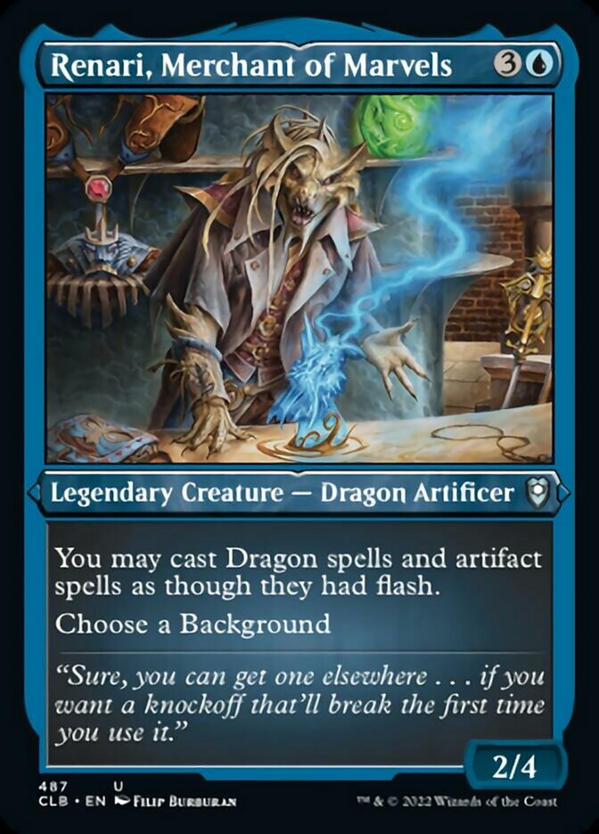 Renari, Merchant of Marvels (Foil Etched) [Commander Legends: Battle for Baldur's Gate] | Exor Games Summserside