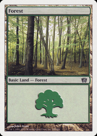 Forest (349) [Eighth Edition] | Exor Games Summserside