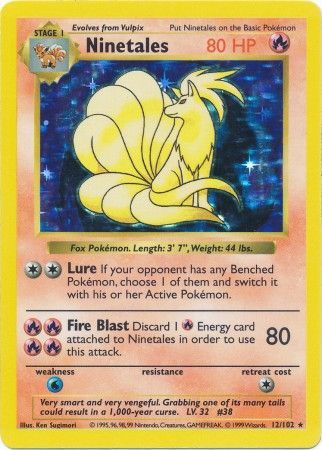 Ninetales (12/102) [Base Set Shadowless Unlimited] | Exor Games Summserside