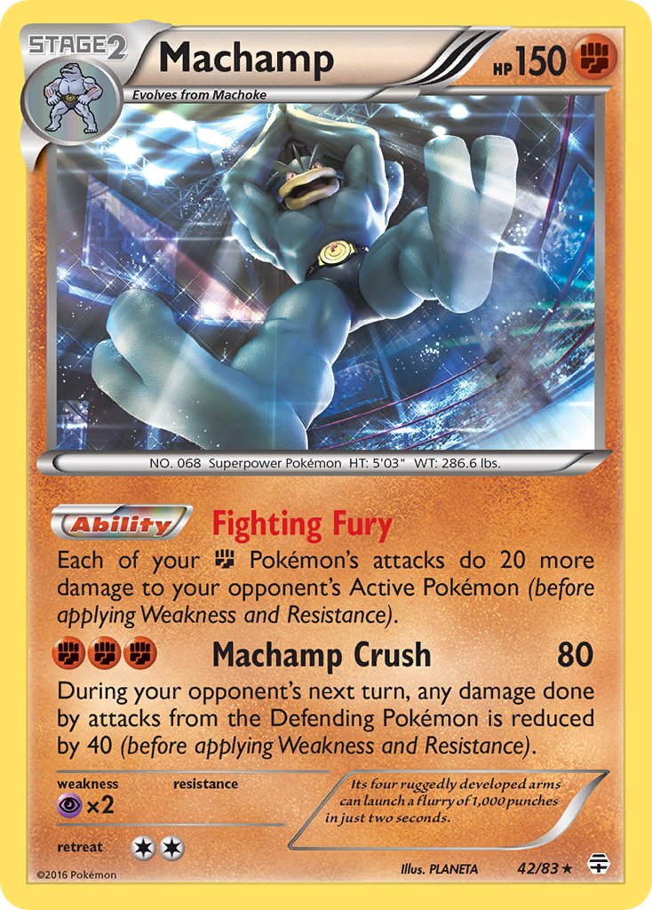 Machamp (42/83) (Theme Deck Exclusive) [XY: Furious Fists] | Exor Games Summserside