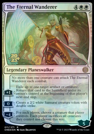 The Eternal Wanderer [Phyrexia: All Will Be One Prerelease Promos] | Exor Games Summserside
