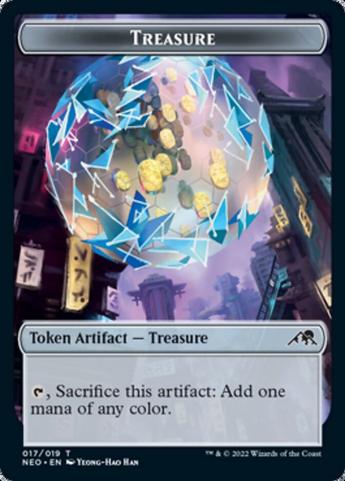 Treasure Token [Kamigawa: Neon Dynasty Tokens] | Exor Games Summserside