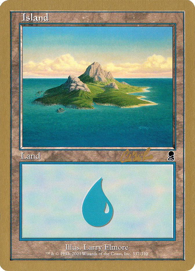 Island (cr337a) (Carlos Romao) [World Championship Decks 2002] | Exor Games Summserside