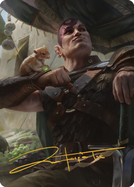 Minsc & Boo, Timeless Heroes Art Card (38) (Gold-Stamped Signature) [Commander Legends: Battle for Baldur's Gate Art Series] | Exor Games Summserside