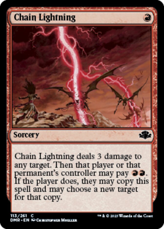 Chain Lightning [Dominaria Remastered] | Exor Games Summserside