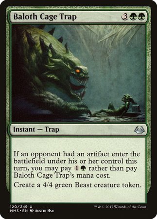 Baloth Cage Trap [Modern Masters 2017] | Exor Games Summserside