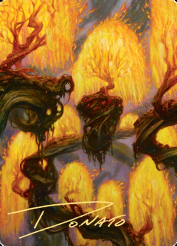 Grove of the Burnwillows Art Card (Gold-Stamped Signature) [Zendikar Rising Art Series] | Exor Games Summserside